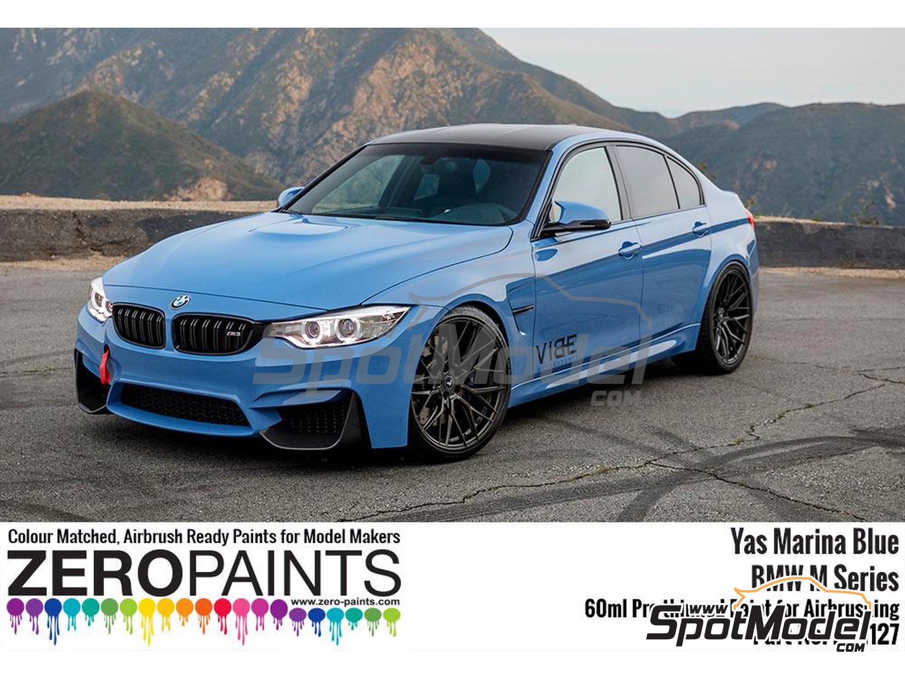 Zero Paints ZP-1127: Paint for airbrush BMW Yas Marina Blue